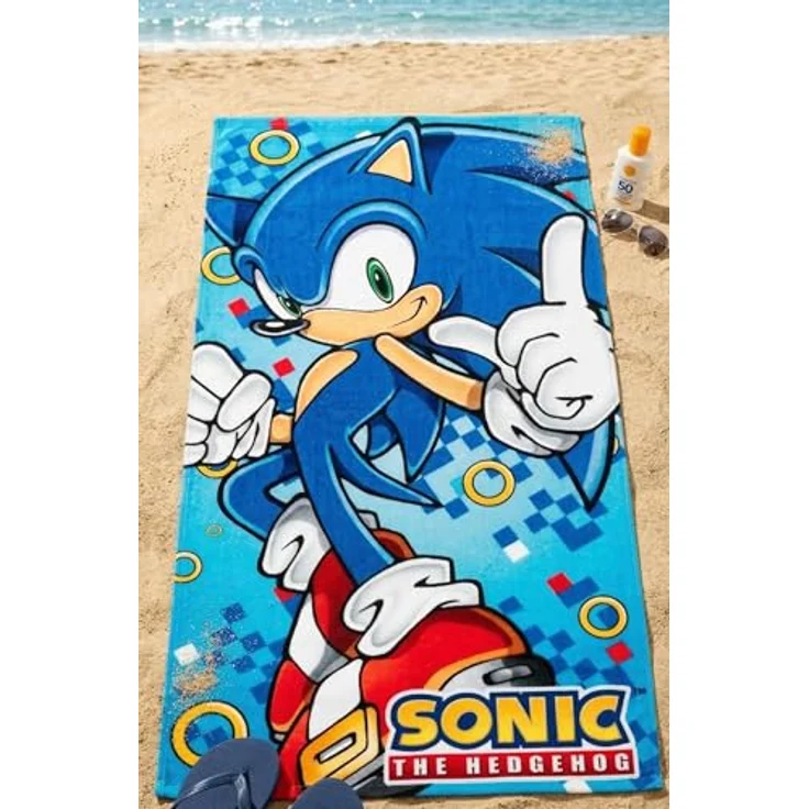 Sonic Badetücher Sonic the Hedgehog Rush Badetuch 70x140cm, 100% Polyester (1-St) – Bild 3