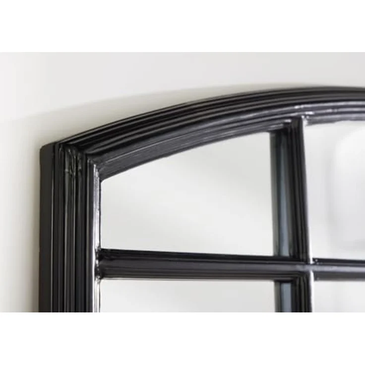 riess-ambiente Wandspiegel PARIS 120cm schwarz (Einzelartikel, 1-St), Schlafzimmer · Rundbogen-Design · Deko · Industrial · handmade · Flur – Bild 4