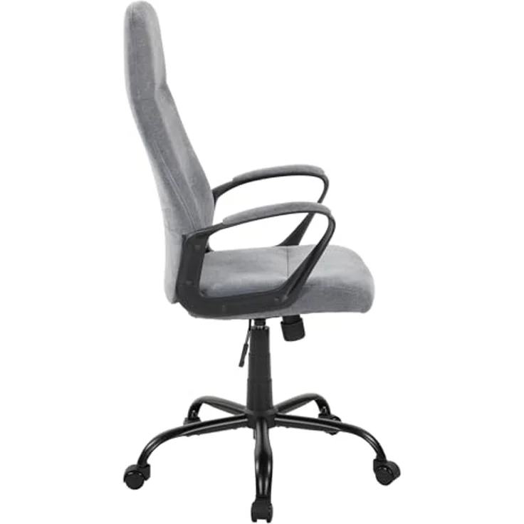 Chefsessel >Merlin< ergonomisch, kieselgrau, Webstoff - 64x111x64cm (BxHxT) – Bild 5