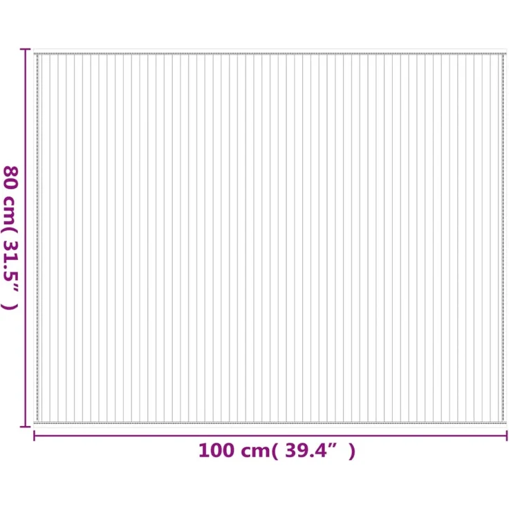 vidaXL Teppich Rechteckig Hell Natur 80x100 cm Bambus 376903 – Bild 8