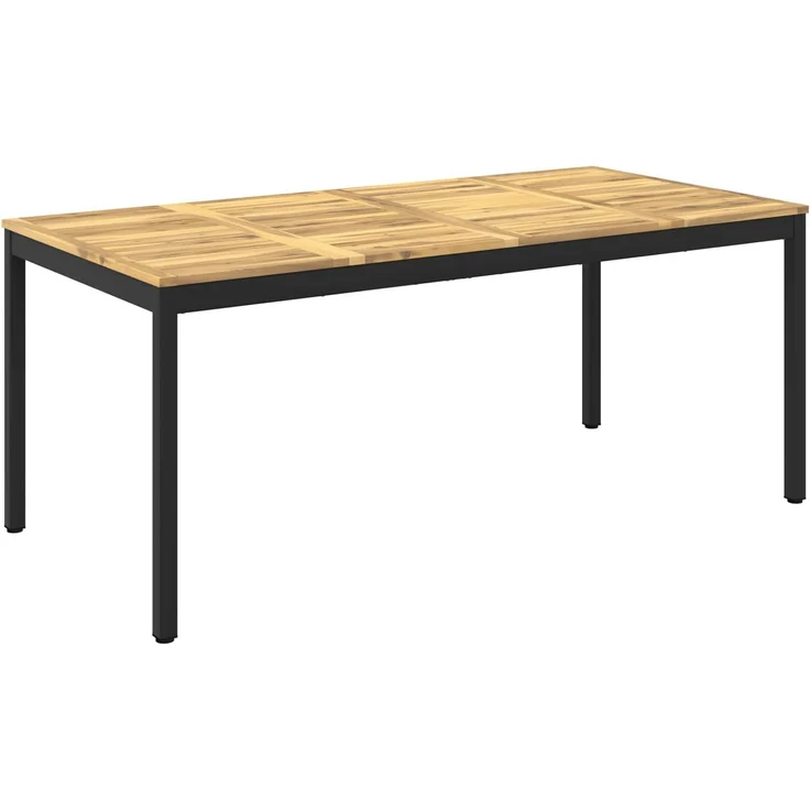 vidaXL Gartentisch NAARDEN Weiß gewaschen und Schwarz 901768 – Bild 2