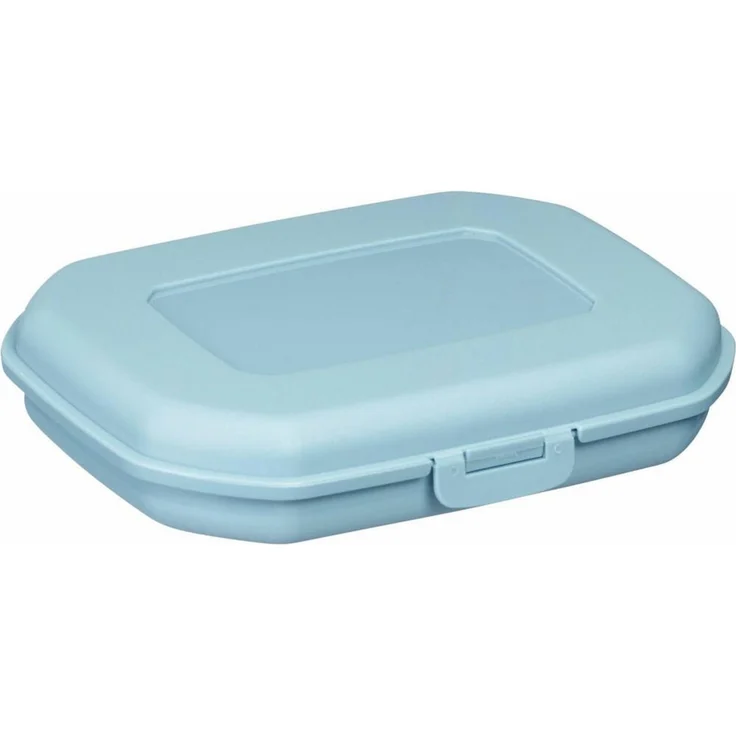 WESTMARK Lunchbox Brotdose/Snackbox, mit Klick-Verschluss, Höhe: ca. 3,7 cm, Blau, PP – Bild 1