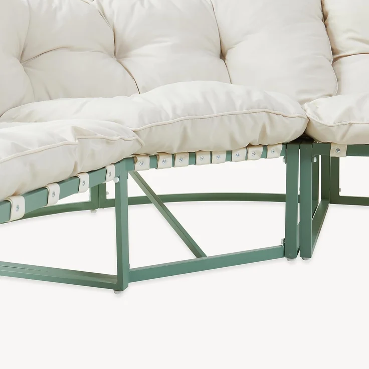 Loungeset Karg Grün/Beige [casa. pro] – Bild 8