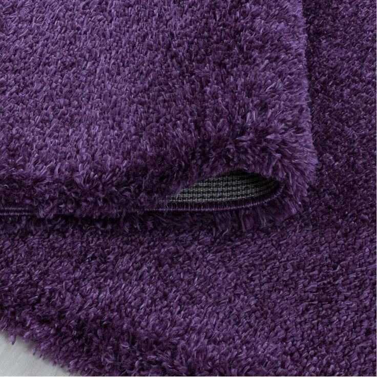 SIMPEX24 Teppich Unicolor - Einfarbig, Rund, Höhe: 30 mm, Teppich Wohnzimmer Einfarbig Shaggy Verschidene Farben und Größen – Bild 2