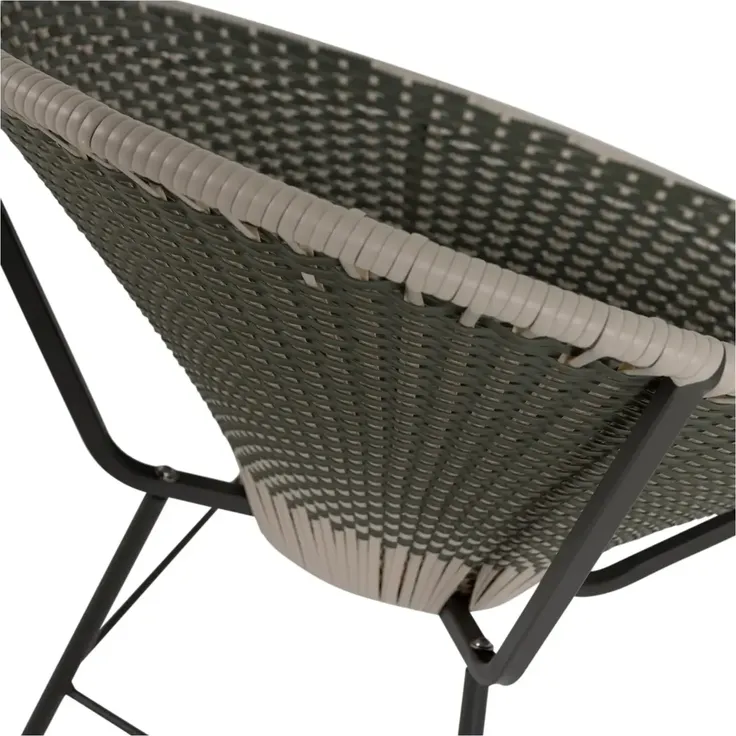 Gartensessel Kazoun - Wicker & Metall, Grün – Bild 7