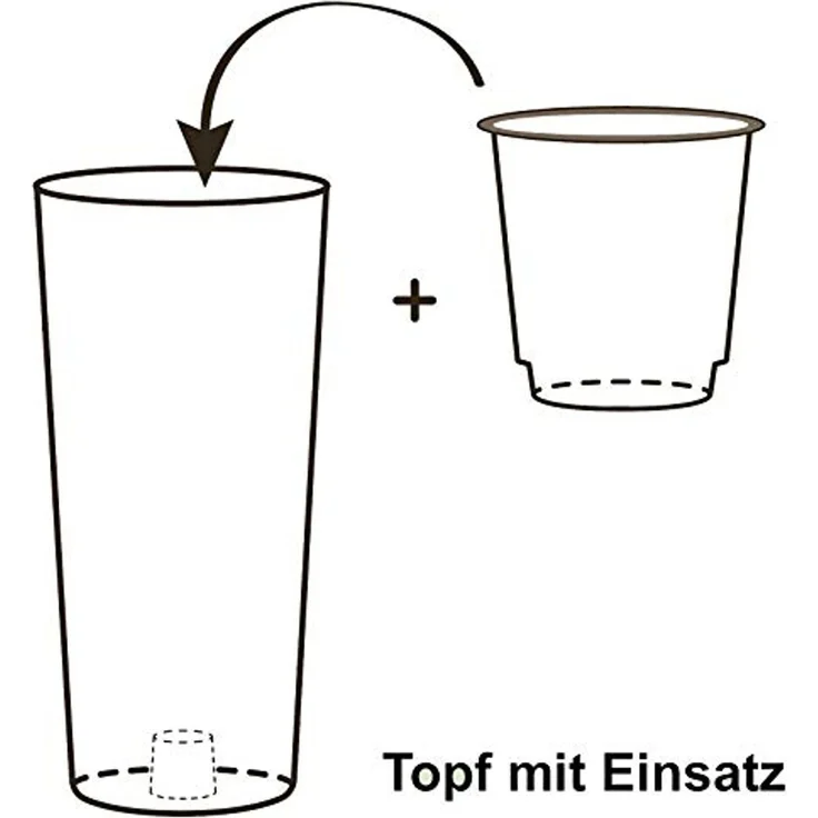 Pflanztopf TUIT Ø 40 cm taupe – Bild 2