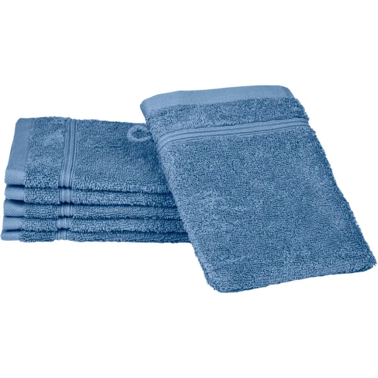 ROSS Waschhandschuh Rubin, (Packung, 6-St), 100% Baumwolle