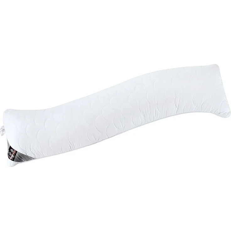 SEI Design Seitenschläferkissen 40x130 cm WELLE - in natürlicher S-Form, 1 Stück, 1-tlg, Schwangerschaftskissen Stillkissen