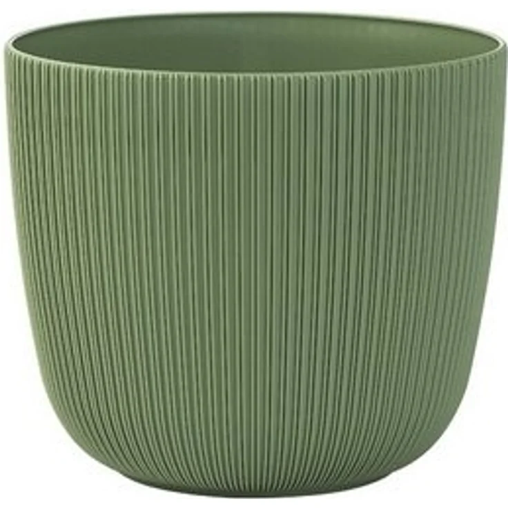 Engelland Blumentopf Pflanztopf mit Drainagesystem (Vorteils-Set, 1 St, robuster PP-Kunststoff), Rillenoptik, UV-resistent, Drainagesystem, direkte Bepflanzung – Bild 6