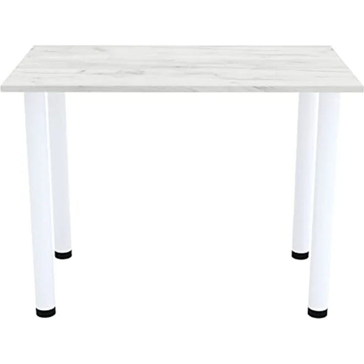 AKKE Esstisch, Esszimmertisch mit weißen Beinen Küchentisch Bürotisch 2mm PVC – Bild 4