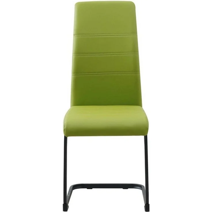 HTI-Line Freischwinger Schwingstuhl 2er Set PU grün SallyP (Set, 2 St), Freischwinger Esszimmerstuhl Kunstleder – Bild 1