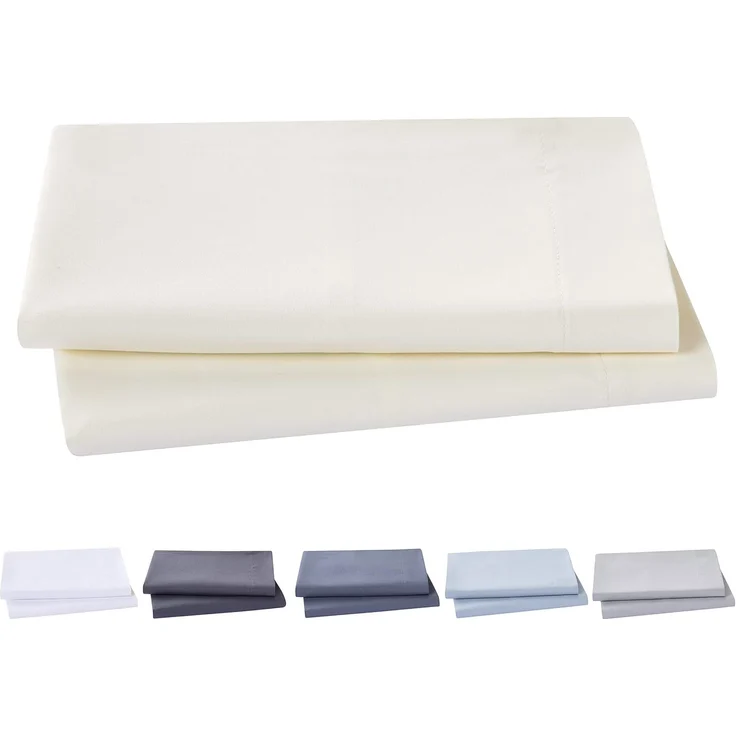 Kissenbezüge, extra weiche Mikrofaser, hypoallergen, Set mit 2 Kissenbezügen 70X40 cm Beige – Bild 2