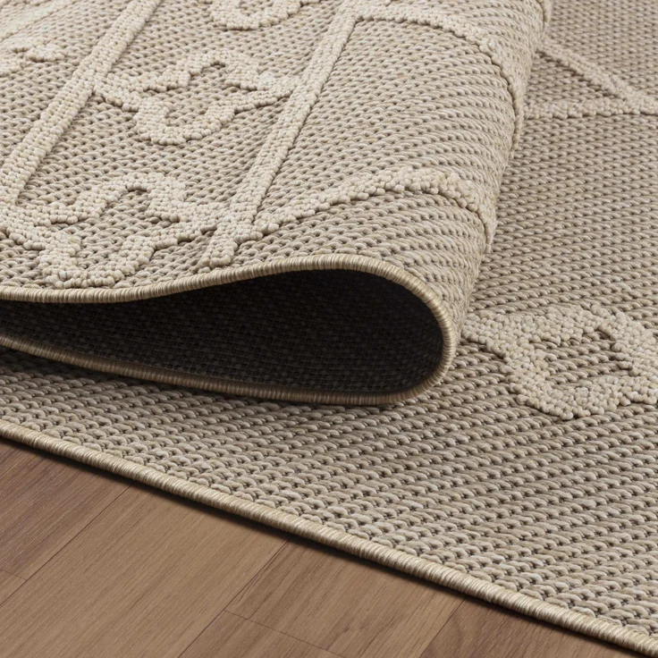 Outdoor Teppich Piero rechteckig - 140x200 cm - Beige – Bild 5