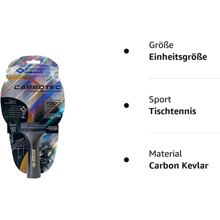 Tischtennisschläger CarboTec 7000, konkav – Bild 8