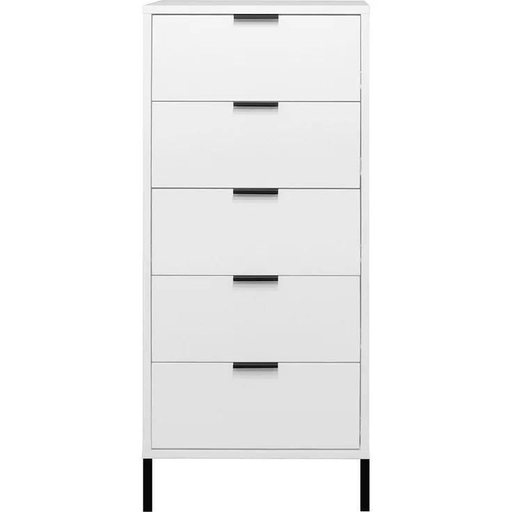 Kommode Erna 51x45x123 Kreidegrau matt Lack 14727-Q