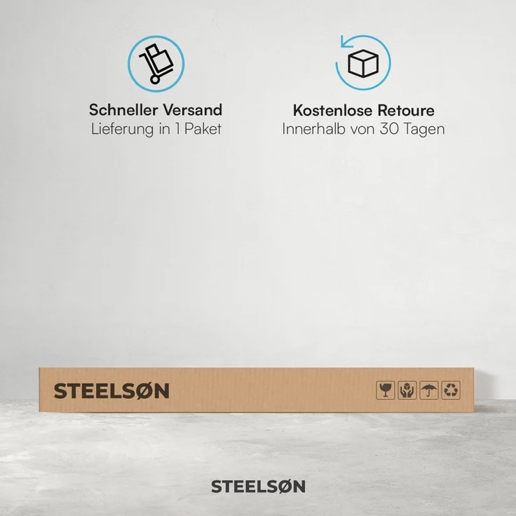 STEELSØN 'Zirella' Seitenmarkise mit Aluminium-Kassette, ausziehbar, 160x300 cm, anthrazit, Windschutz, wetterfest und blickdicht – Bild 10