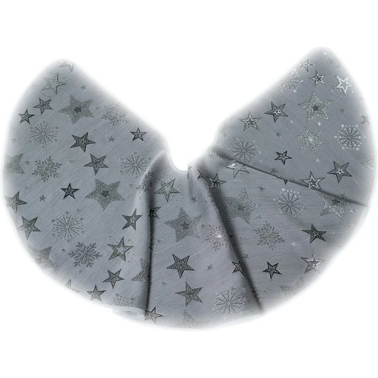 texpot Tischdecke Weihnachtsbaumdecke Stickerei Sterne Winter Weihnachten Deko (1-tlg) – Bild 2