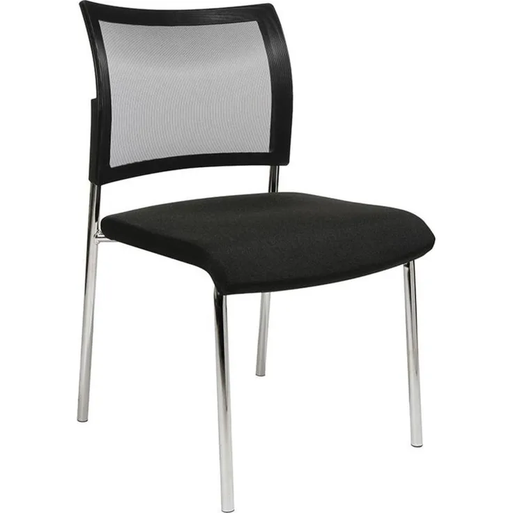 Besucherstuhl Visit 10 Netz schwarz 2er Set