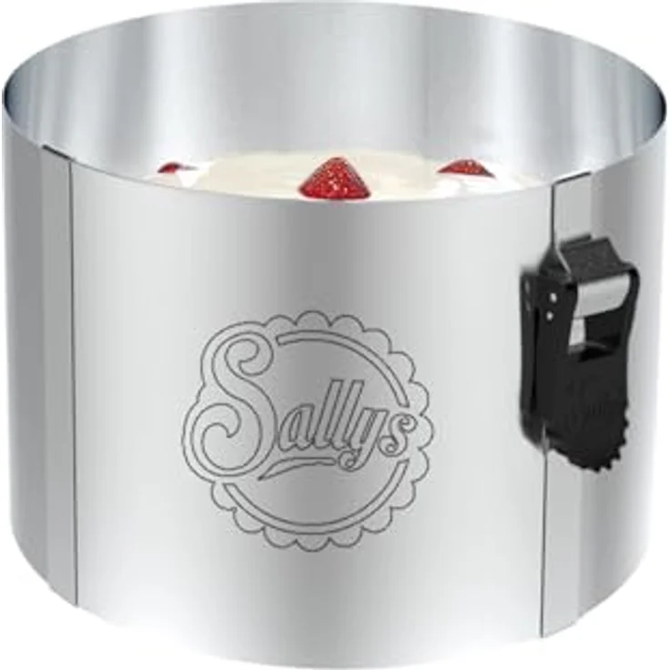 Sallys Tortenring Sallys Mini Tortenring (12-18 cm) aus robustem Edelstahl, rostfrei – Bild 2