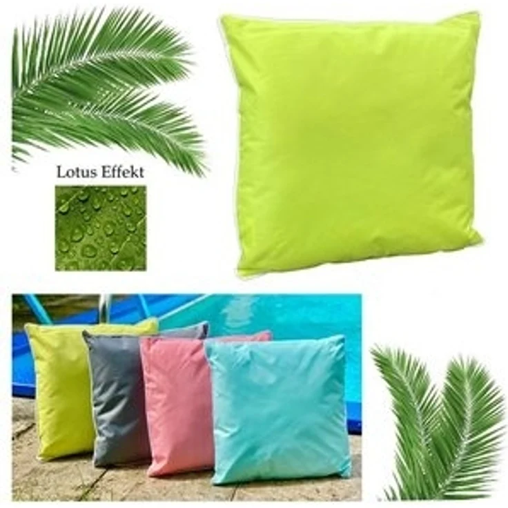 heimtexland Dekokissen Outdoorkissen Garten Outdoor Kissen wetterfest, Lotus Effekt, schmutz- und wasserabweisend, inkl. Füllung – Bild 6