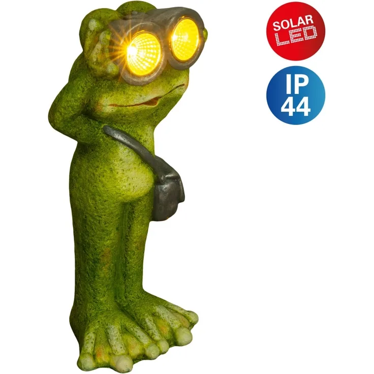 Näve Solar-Gartenleuchte LED Frosch stehend 30 cm grün