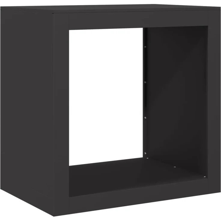 vidaXL Brennholzregal Schwarz 60x40x60 cm Stahl 851003 – Bild 1