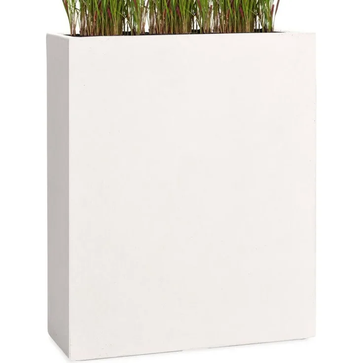 Pflanzwerk® Pflanzkübel DIVIDER Premium Blumenkübel Raumteiler Hochbeet Fiberglas, Fiberglas - Handgefertigt - Rechteckig - Frostbeständig