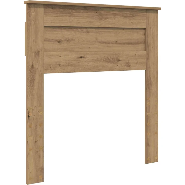 vidaXL Bettrahmen mit Kopfteil Artisan-Eiche 90 x 190 cm Holzwerkstoff 3410034 – Bild 5