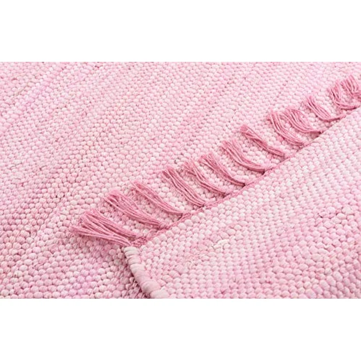 Rug and Roll Chindi Fleckerlteppich, Rosa, handgewebt, 160x230 cm, für Fußbodenheizung geeignet, Textil, robust und waschmaschinengeeignet – Bild 6