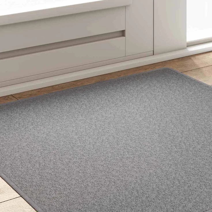 vidaXL Teppichläufer Hellgrau 100 x 100 cm 100% Polypropylen 42011378 – Bild 3