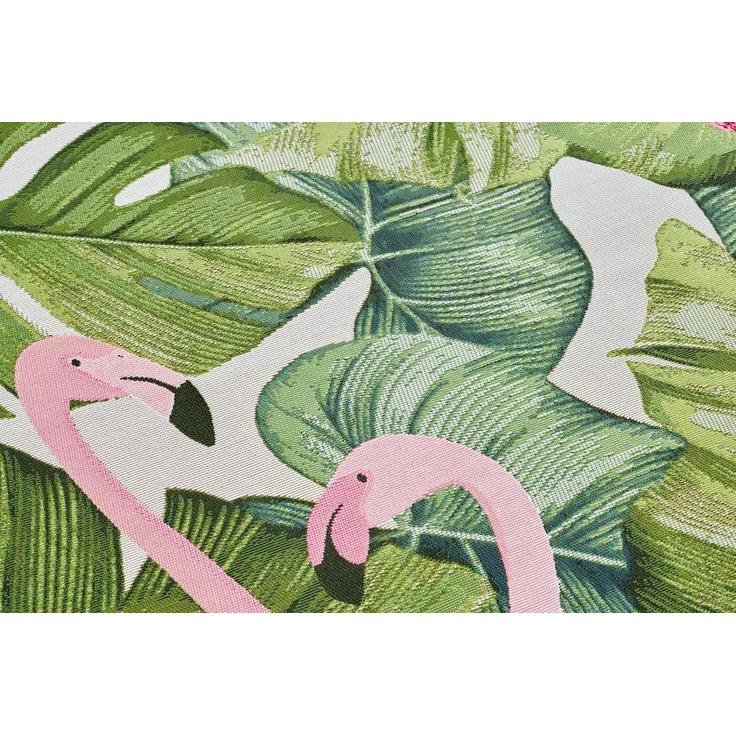 Hanse Home Tropical Flamingo In- & Outdoor Teppich – Flachgewebe, Tropical Jungel Florales Palmen Design, ÖKO-TEX Wetterfest & UV-beständig für Balkon, Terrasse, Garten, Wohnzimmer - Bunt, 120x180 cm – Bild 3