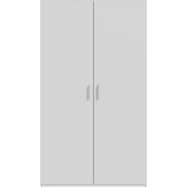 Forte HOME NOOK Mehrzweckschrank, modern mit 2 Türen, Holzwerkstoff, Weiß, 119,5x210,5x42 cm – Bild 4