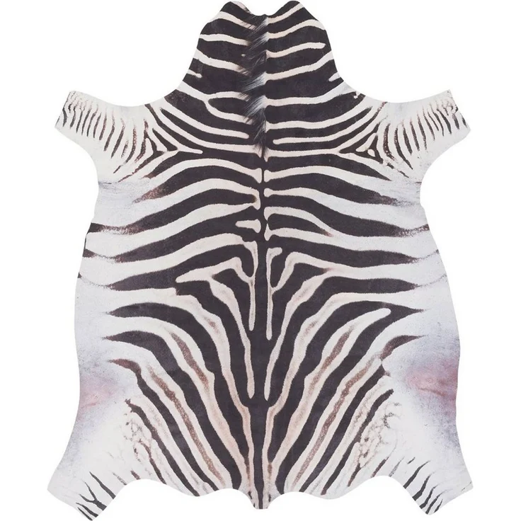 Pergamon Designteppich Kunstfaser Teppich Zebra, Rechteckig, Höhe: 7 mm – Bild 2