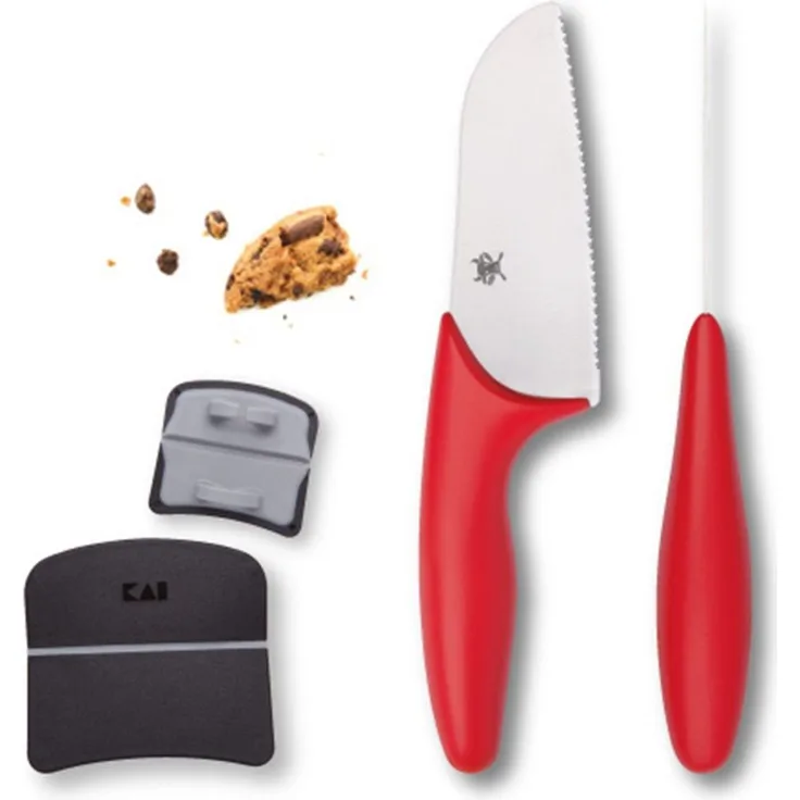 Kai Tim Mälzer Junior Kochmesser, mit Finger Protector, Messer, Kindermesser, Edelstahl, TMJ-1000