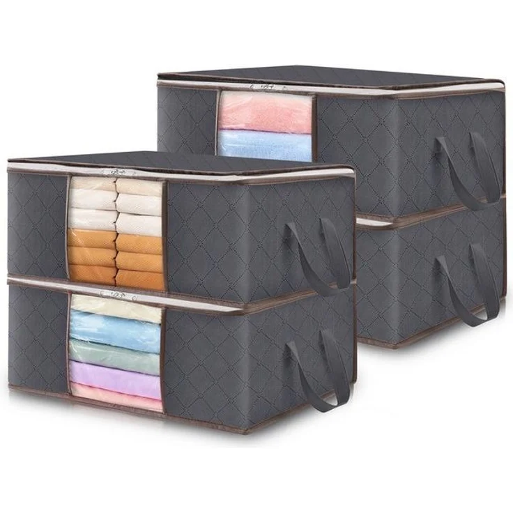 Lifewit Aufbewahrungsdose Aufbewahrungstasche mit Deckel, Kleiderschrank Organizer (4 St) – Bild 4