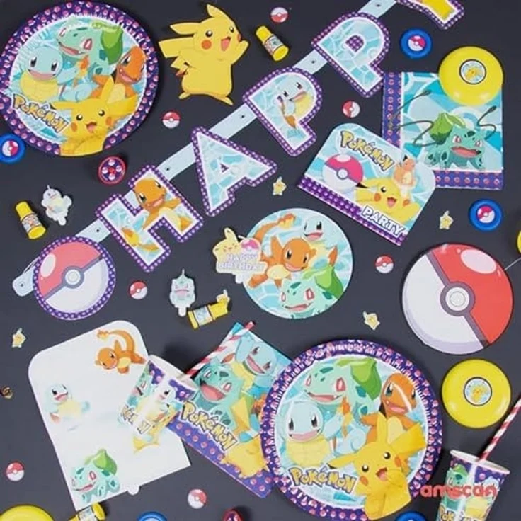 Amscan Tischdecke Amscan 9904823 Tischdecke Pokemon Plastik 120 x 180 cm Geburtstag – Bild 3