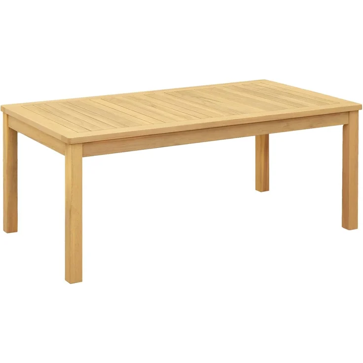 Couchtisch Sofatisch, Helles Akazienholz 110 x 60 x 45 cm d273e – Bild 2