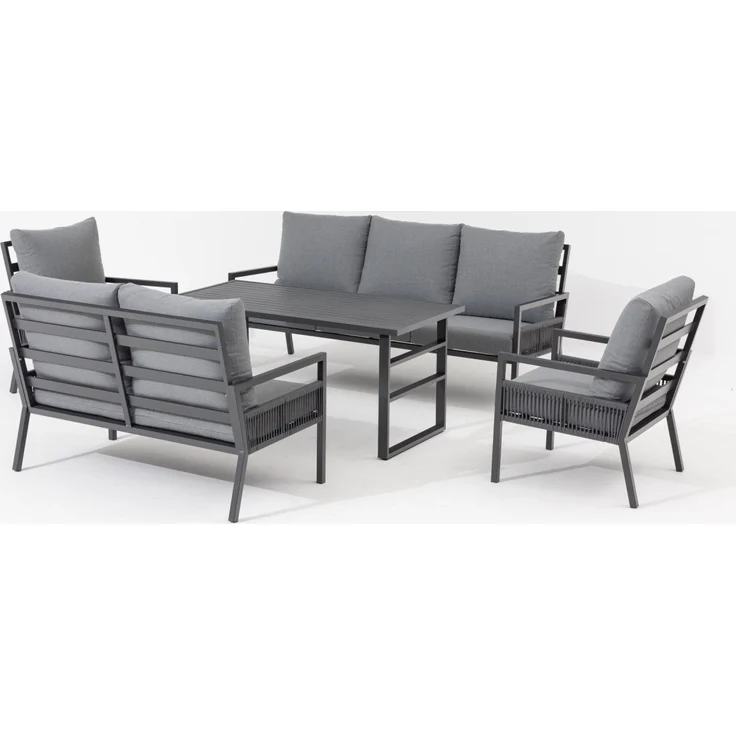 Primaster Gartenmöbel-Set Tarent Alu Sitzgruppe Lounge Set wetterfest – Bild 3