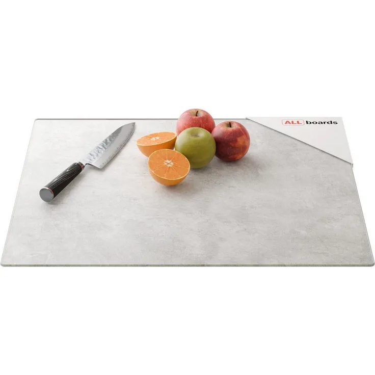 ALLboards Schneidebrett Glas Herdabdeckplatte Schneidebrett 52×60 cm Arbeitsplatte