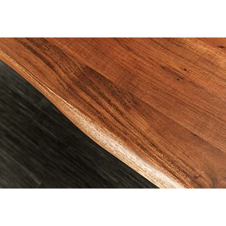 riess-ambiente Baumkantentisch MAMMUT NATURE 180cm braun / schwarz (Einzelartikel, 1-St), Massivholz · Metall · 2,5cm Tischplatte · X-Gestell · Industrial – Bild 7