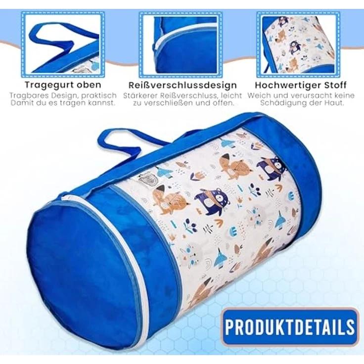 Kindermatratze Babymatratze mit Baumwollbezug, waschbar & rollbar–Allergikergeeignet, Best for Kids, 6 cm hoch – Bild 3