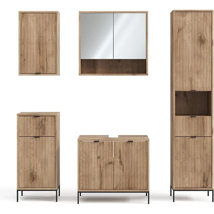 Badmöbel-Set Eliza Viking Oak 5-teilig Vicco – Bild 1