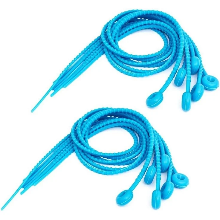 Lantelme Rouladenklammer Silikon 54cm Rouladenbinder wiederverwendbar für Fleisch Fisch Gemüse (12-tlg), bis 15cm Durchmesser, lebensmittelecht – Bild 1