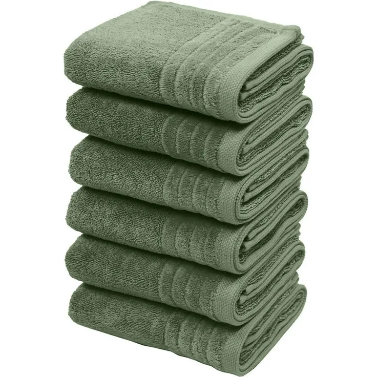 OTTO home Handtücher Sanremo Premium, Premium Handtücher, 600 gr/m², 50x100cm, Frottier (Set, 6-St), mit Bordüre, flauschig & weich, dicke Qualität, 5 Jahre Garantie