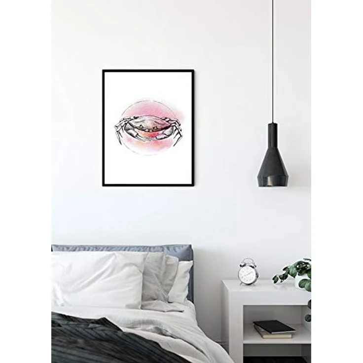 Komar Crab Watercolor Wandbild, Poster 40 x 50 cm, Hochwertiger Kunstdruck auf Premium-Fotopapier, ohne Rahmen, MADE IN GERMANY – Bild 3