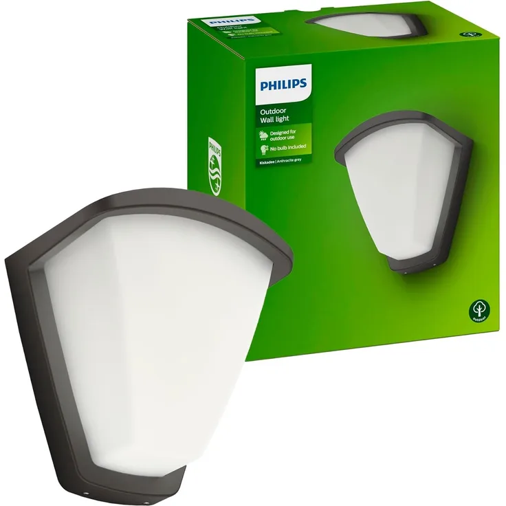 Philips Kiskadee wall lantern anthracite 1x42W