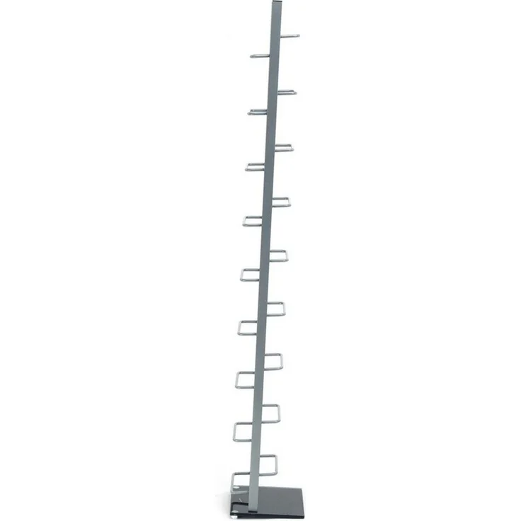 DESIGN DELIGHTS CD-Regal DESIGN CD STÄNDER "TOWER", 138 cm, Metall, für 126 CDs, Farbe: silb – Bild 3