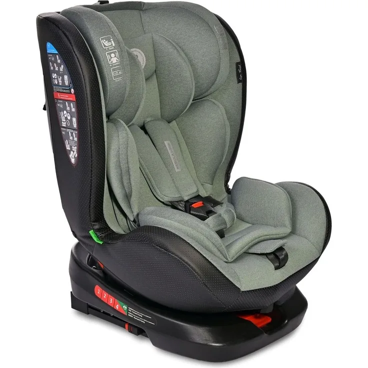 Lorelli i-Size Kindersitz Nebula (40-150cm) Isofix, 360° drehbar, verstellbar hellgrün