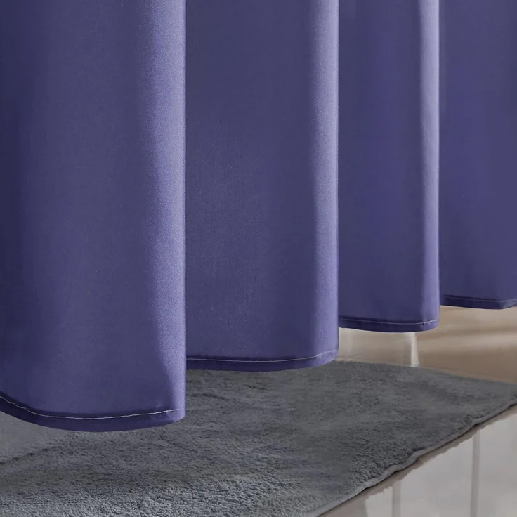 Schmaler Duschvorhang Badvorhang Textil Polyester Wasserdicht 100x200cm – Bild 4