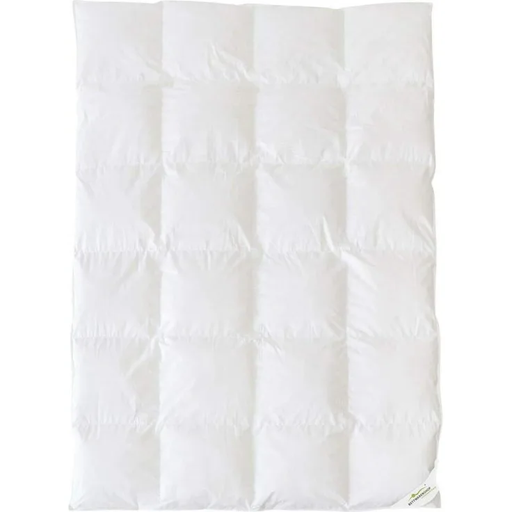 BettwarenShop Daunendecke Zirbe extra leicht, Füllung: 65% Daunen, 25% Zirbe, 10% Federn|155x220 cm
